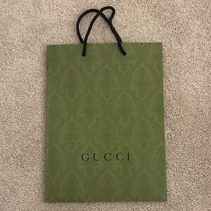 Green Gucci Shopping Bag